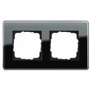 Рамка 2-ая Gira Esprit Glass C Черное стекло