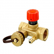 Клапан балансировочный Danfoss MNT - 1"1/4 (ВР/ВР, PN20, Tmax 120°C, c ниппелями и краном)