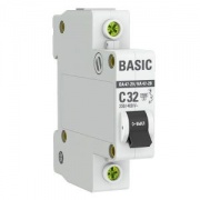 Автоматический выключатель EKF Basic ВА 47-29 1P 32А (C) 4,5кА (автомат электрический)