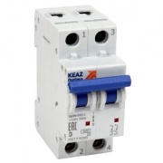 Автоматический выключатель КЭАЗ OptiDin BM63 2P 6A D 6кА AC (BM63-2D6-УХЛ3) (автомат электрический)