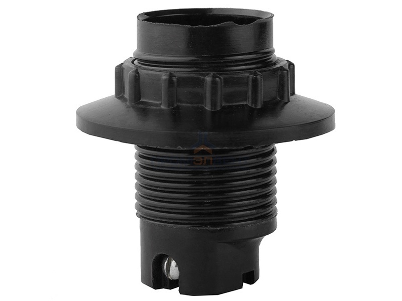 Патрон Е14 с прижимным кольцом карболитовый