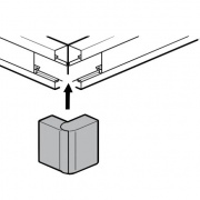 Внешний угол 20x12мм Legrand METRA