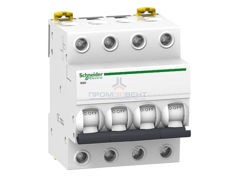 Автоматический выключатель Schneider Electric Acti 9 iK60 4П 20A 6кА C (автомат)