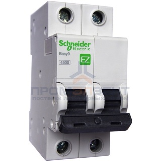 Автоматический выключатель Schneider Electric EASY 9 2П 20А С 4,5кА 230В (автомат)