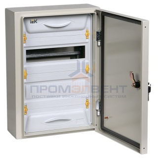 Щит металлический ЩРн-24з-1 74 IP54 UNIVERSAL с шинами N+PE на 24 модуля навесной 440х310х136 ИЭК