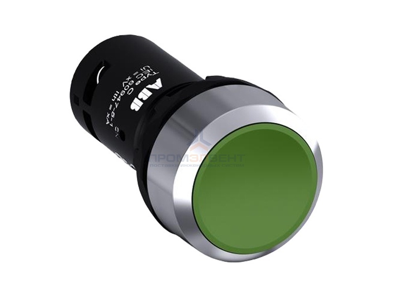 Кнопка ABB CP1-30G-02 зеленая без фиксации 2HЗ